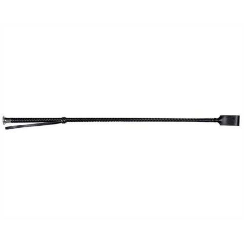 Plaited Leather Riding Crop [Colour: black]