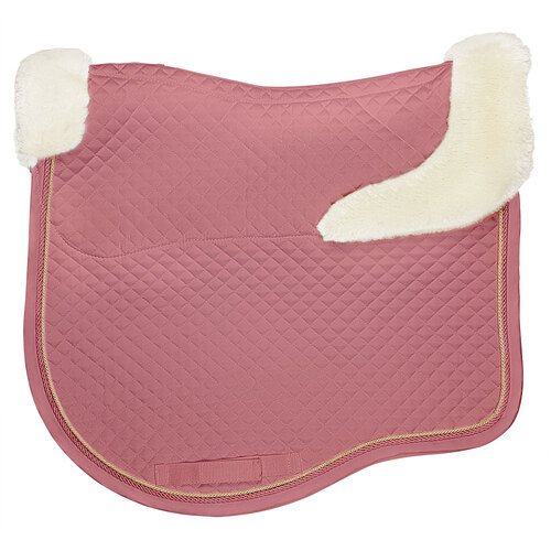 Zilco Estate Fleece Dressage Saddle Pad [Colour: Blush] [size: Full]